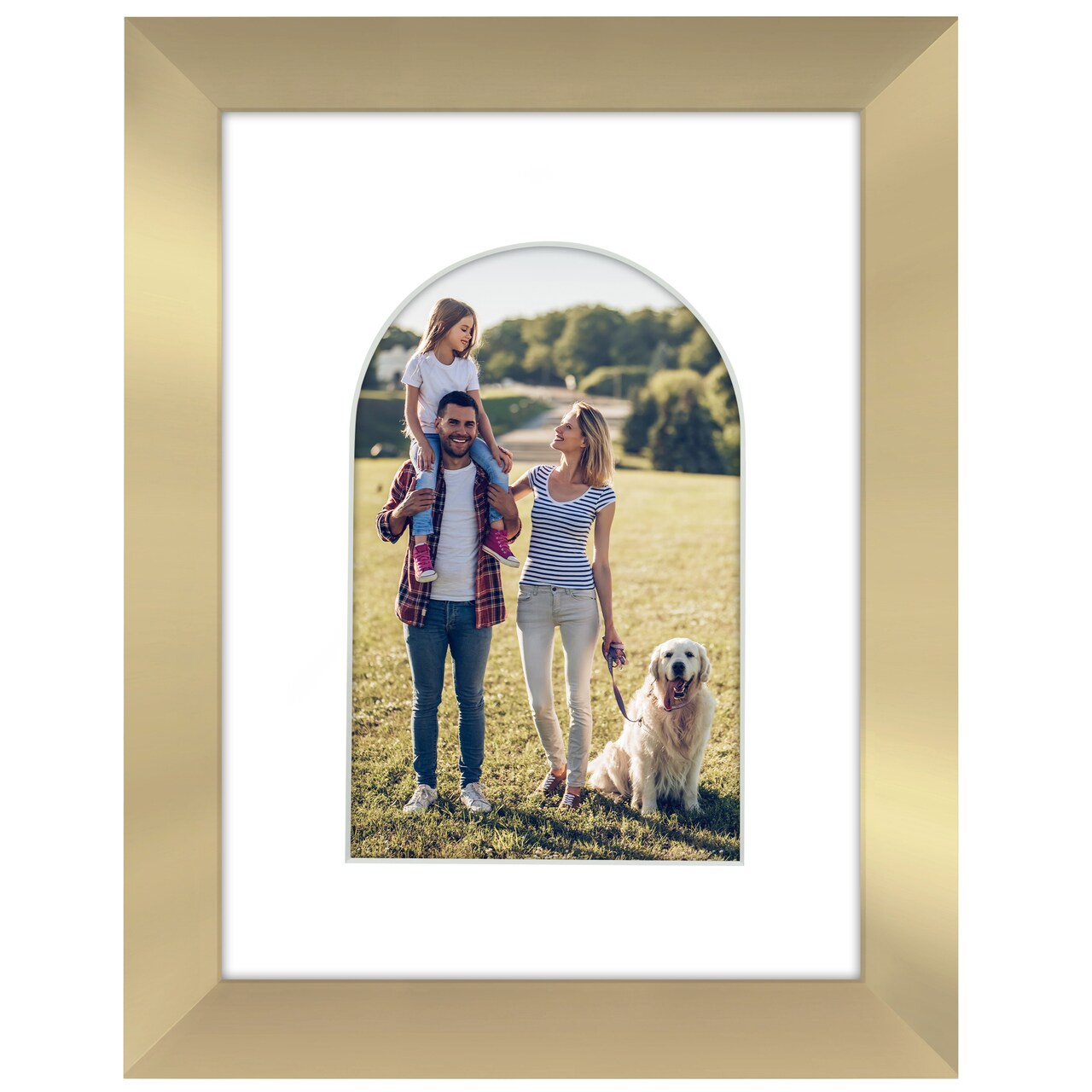 Americanflat Picture Frame with Arch-Shaped Mat - Ideal for Any Room, Living Rooms, Dorm Room
